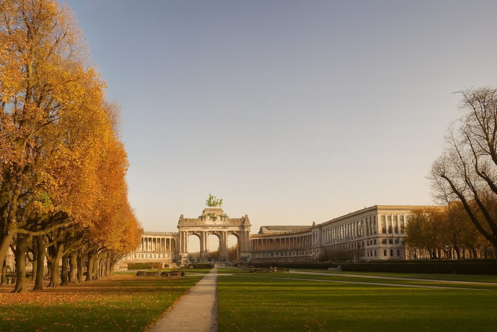 Georges Henri Aparthotel near the Cinquentenaire in Autumn